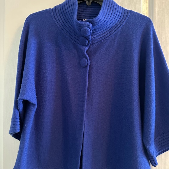 Chico's Royal Blue Cowl Neck Sweater- Elegant - Picture 1 of 4